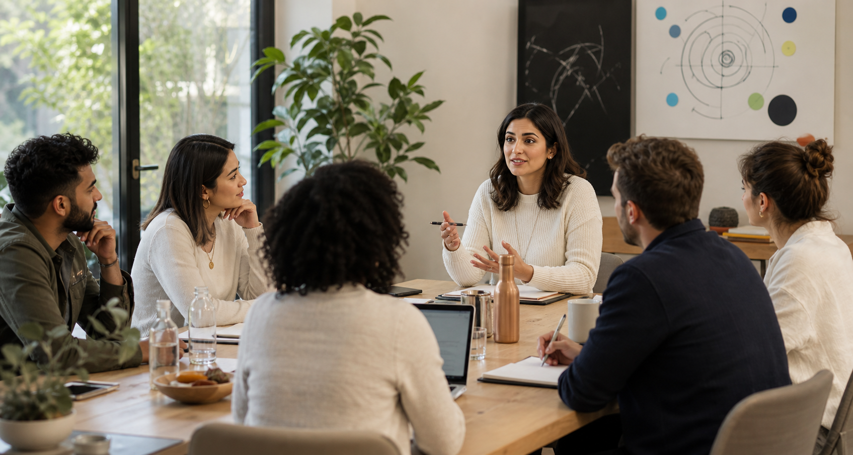 Core communication coaching session with professionals