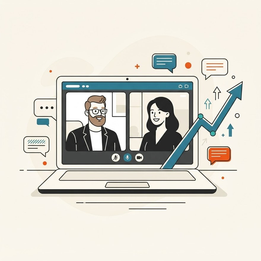 Clase online de Business English: entrenamiento de reuniones, llamadas y presentaciones